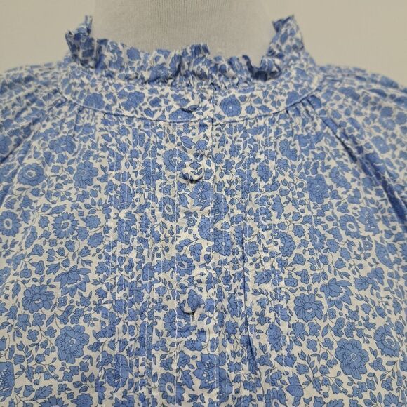 J. Crew Liberty London Blue Floral Dress - Picture 11 of 15